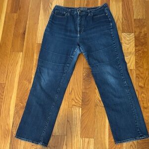 Lands' End Dark Blue Straight Leg Jeans